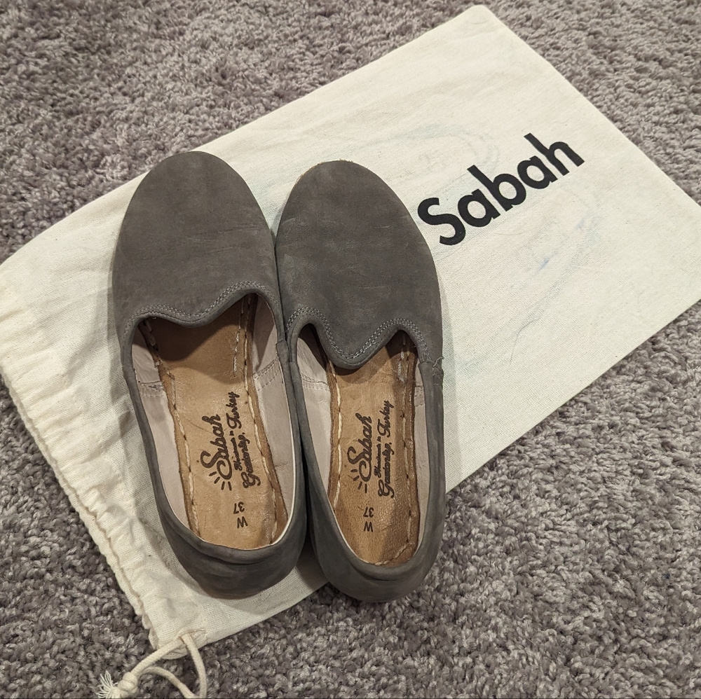 Sabah Grey Suede Shoes - Ashmore Grey - 37